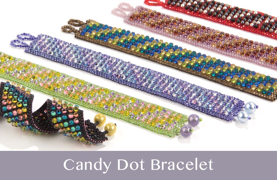 Candy Dot Drop Bracelet Instructions